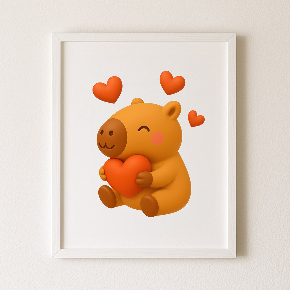 40+ Kawaii Capybara PNG Bundle | 3D Clipart & Emotes for Sublimation