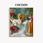 Printable Wall Art — Lioness Bubble Bath Poster