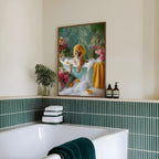 Printable Wall Art — Lioness Bubble Bath Poster