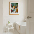 Printable Wall Art — Lioness Bubble Bath Poster