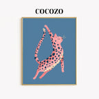 Pink Leopard Cat - Printable Wall Art